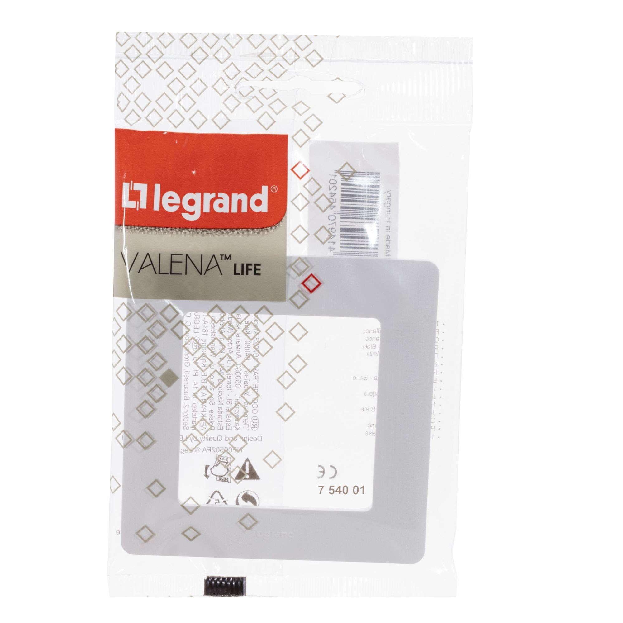 Rámeček jednonásobný LEGRAND VALENA LIFE 754001, bílá