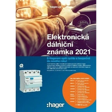 HAGER SADA DZ2021 DÁLNIČNÍ ZNÁMKA 2021