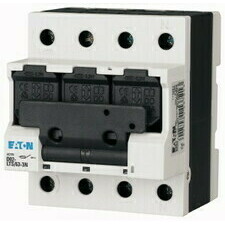 EATON 114322 D02-LTS/63-3-HK Odpínač pro válcové pojistky D02, do 63A, 3-pól, pom.kontakt, s ochrano