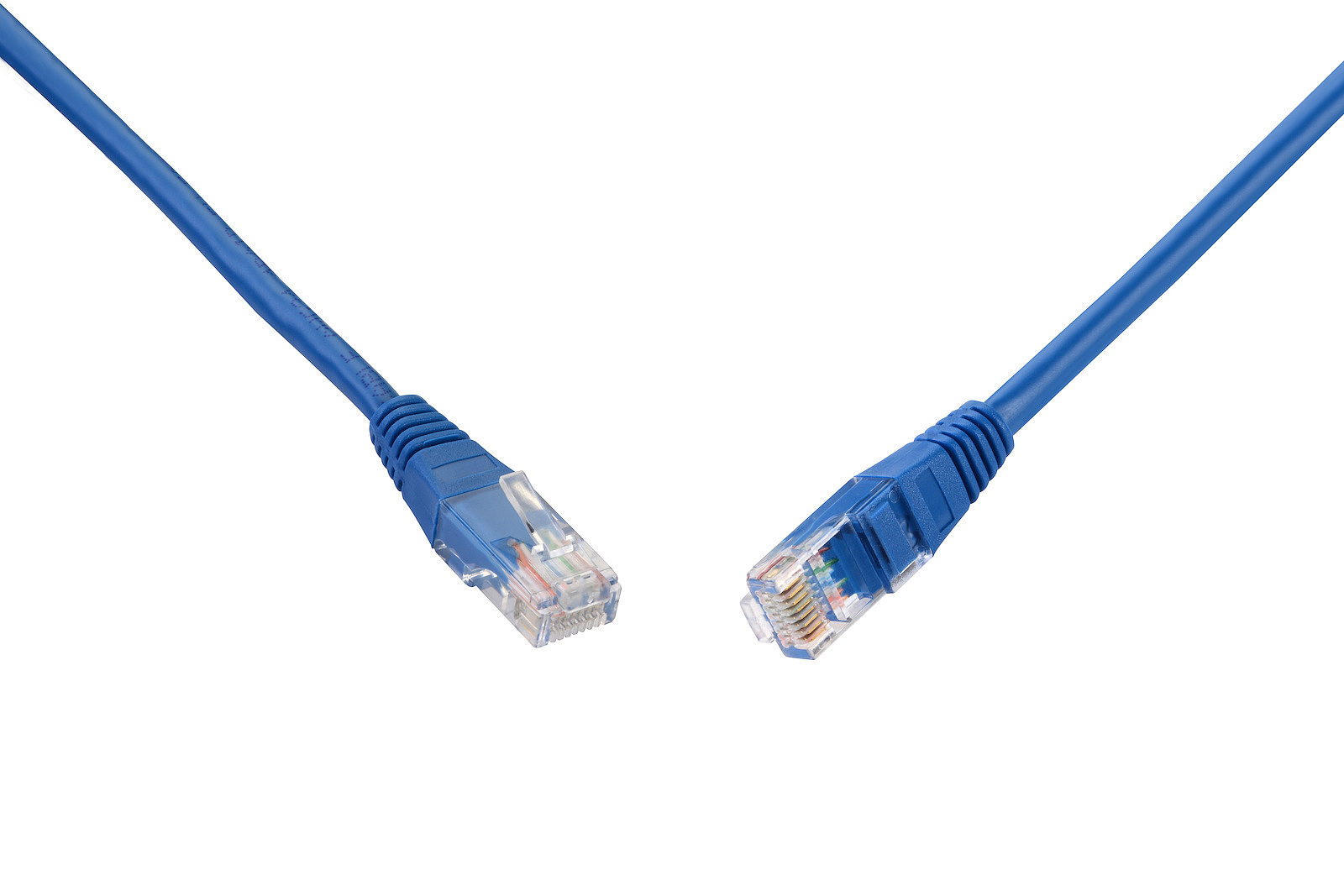 Patch kabel SOLARIX C5E-155BU-2 mB, CAT5E, UTP, PVC, non-snag-proof, 2 m, modrá