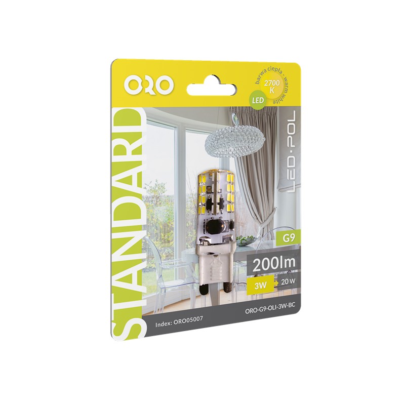 LED žárovka LED-POL Oli Bz G9 3W