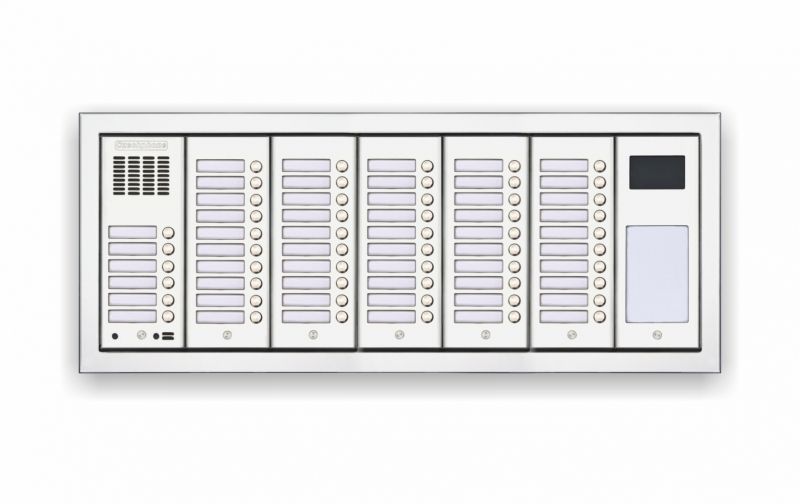 Tablo zvonkové CZECHPHONE 4004005467, DUO Standard, 56 jmenovek, MIFARE, zápustné, 7 modulů