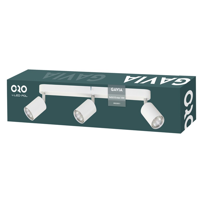 LED bodové svítidlo LED-POL Gavia 3XGU10 W