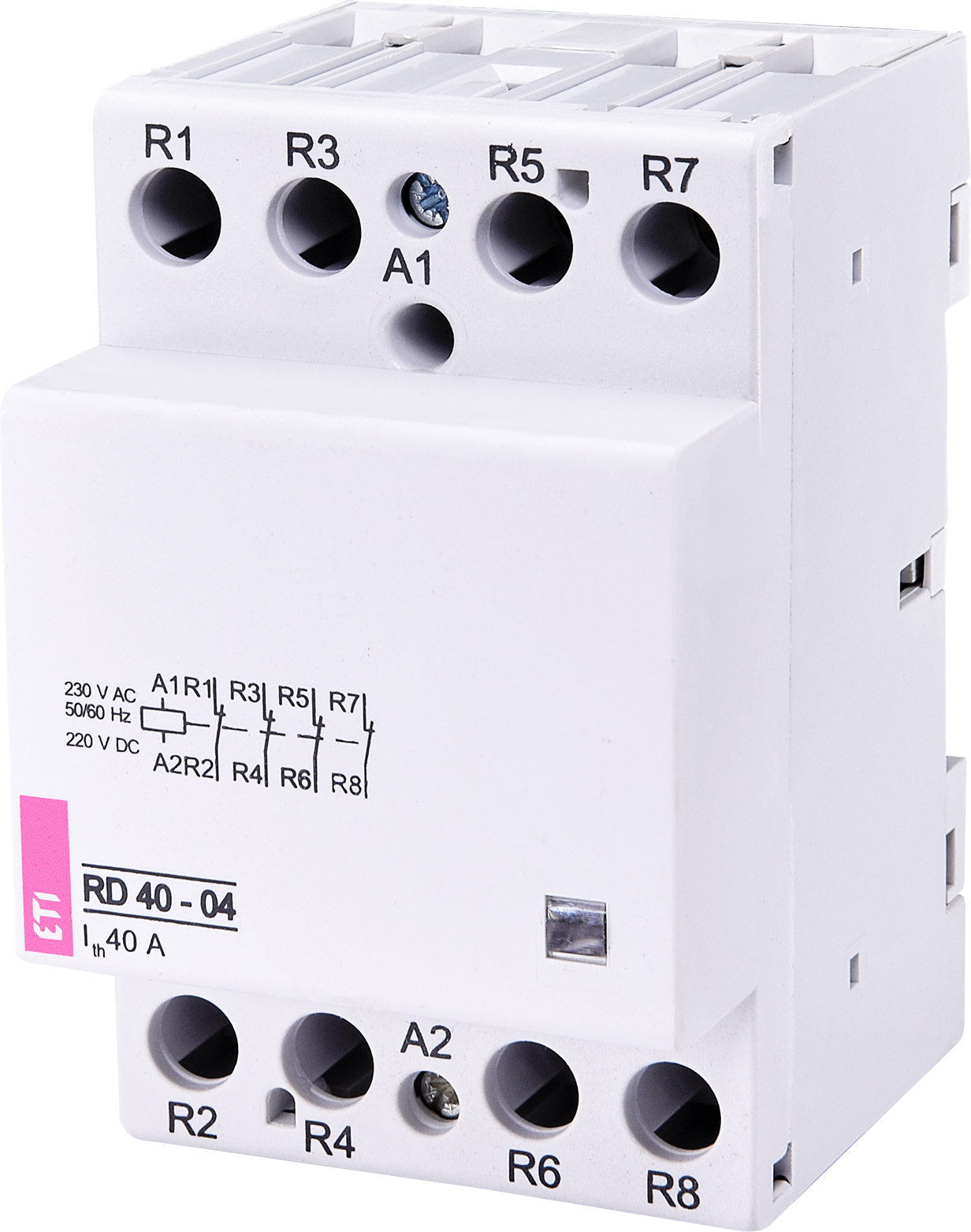ETI 002464024 modulární stykač, RD 40-04-230V AC/DC