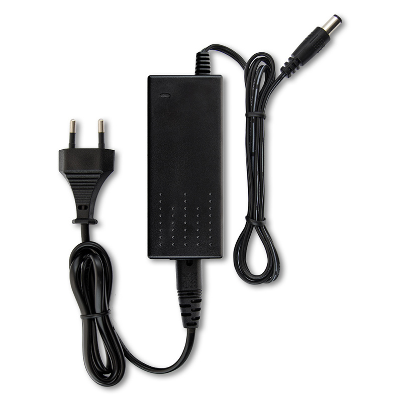 Adaptér napájecí MC LED adaptér 36W, DC 24V/1,5A, IP20, černý plast, s vidlicí