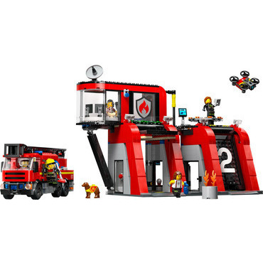 LEGO® City – Hasičská stanice s hasičským vozem