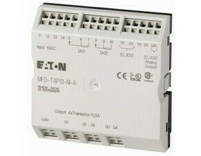EATON 106047 MFD-TAP13-NI-A Jednotka I/O, 24VDC, 6 vstupů, 4 výst. tranz., 1AO,  2 tepl. moduly