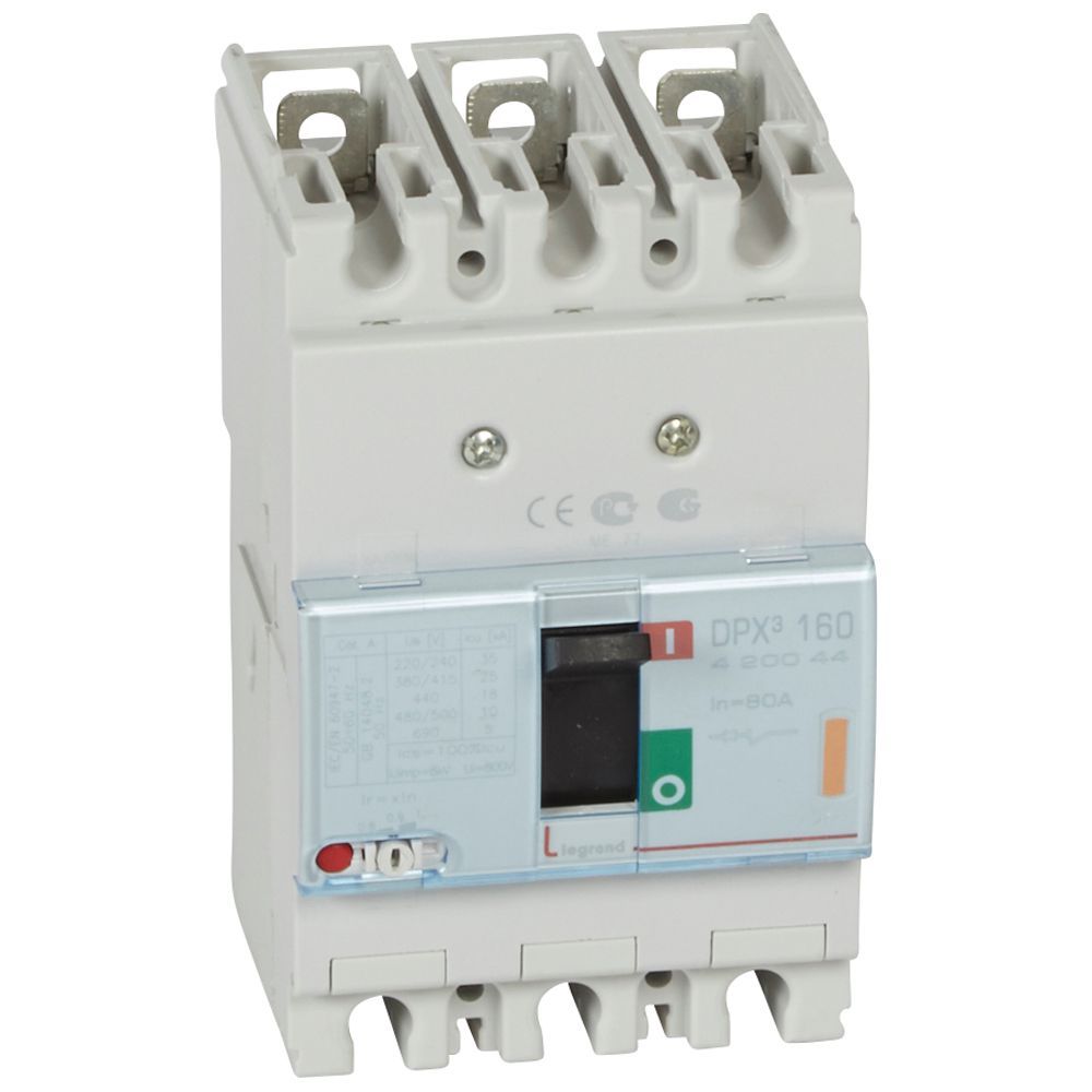 LEG 420044 DPX3 160 TM 3P 80A 25KA