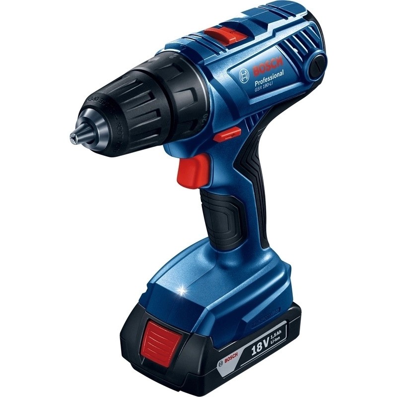 Šroubovák vrtací AKU Bosch GSR 180-LI (2× AKU 2 Ah)
