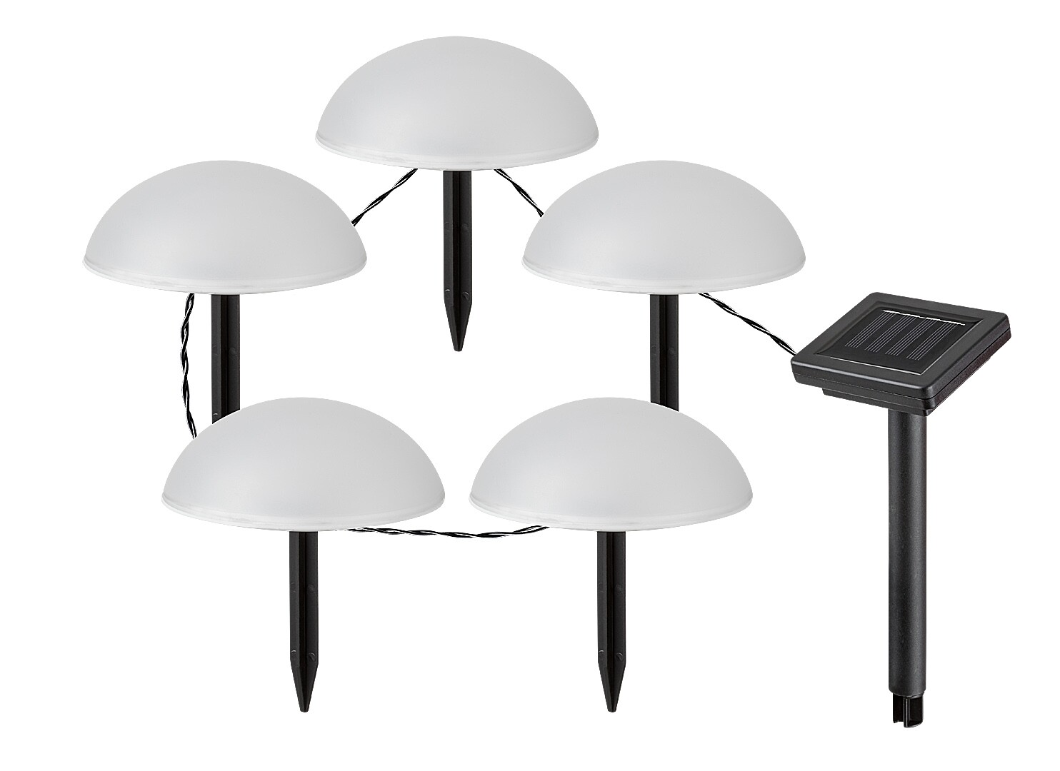 Solární svítidlo Treppio černá LED 1W RABALUX 77008