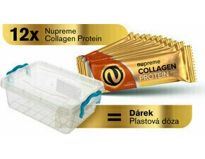 NUPREME Proteinové tyčinky slaný karamel v dóze 12 ks