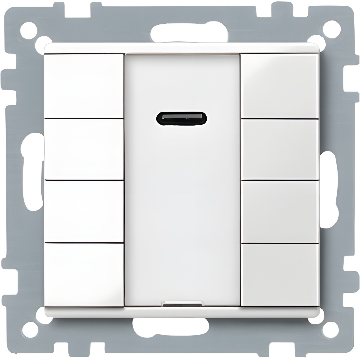 SCHN MTN617519 KNX tlač. panel 4-násobný plus + IČ přijímač, Polar, System M