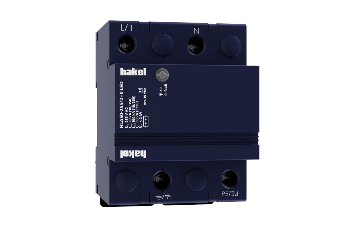 HAKEL 10980 HLA50-255/2+0 LED SPD typ 1