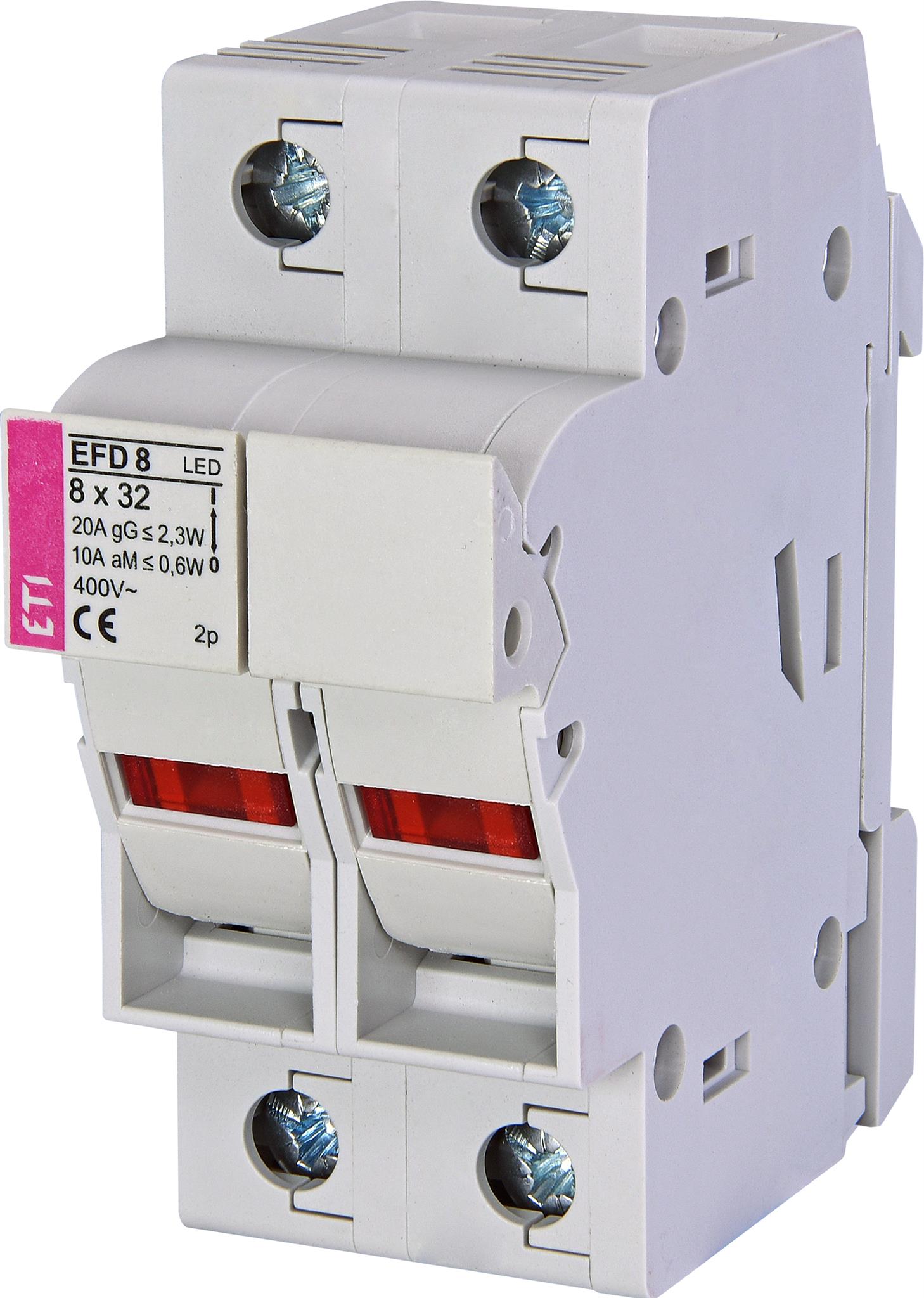 ETI 002520313 pojistkový odpínač, EFD 8 2p LED AD