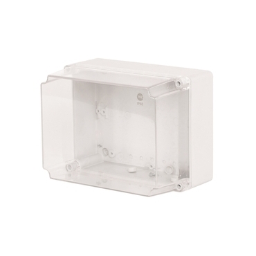 FAM Krabice SolidBOX 68181 IP65, 220x170x146mm, průhledné víko, hladké boky