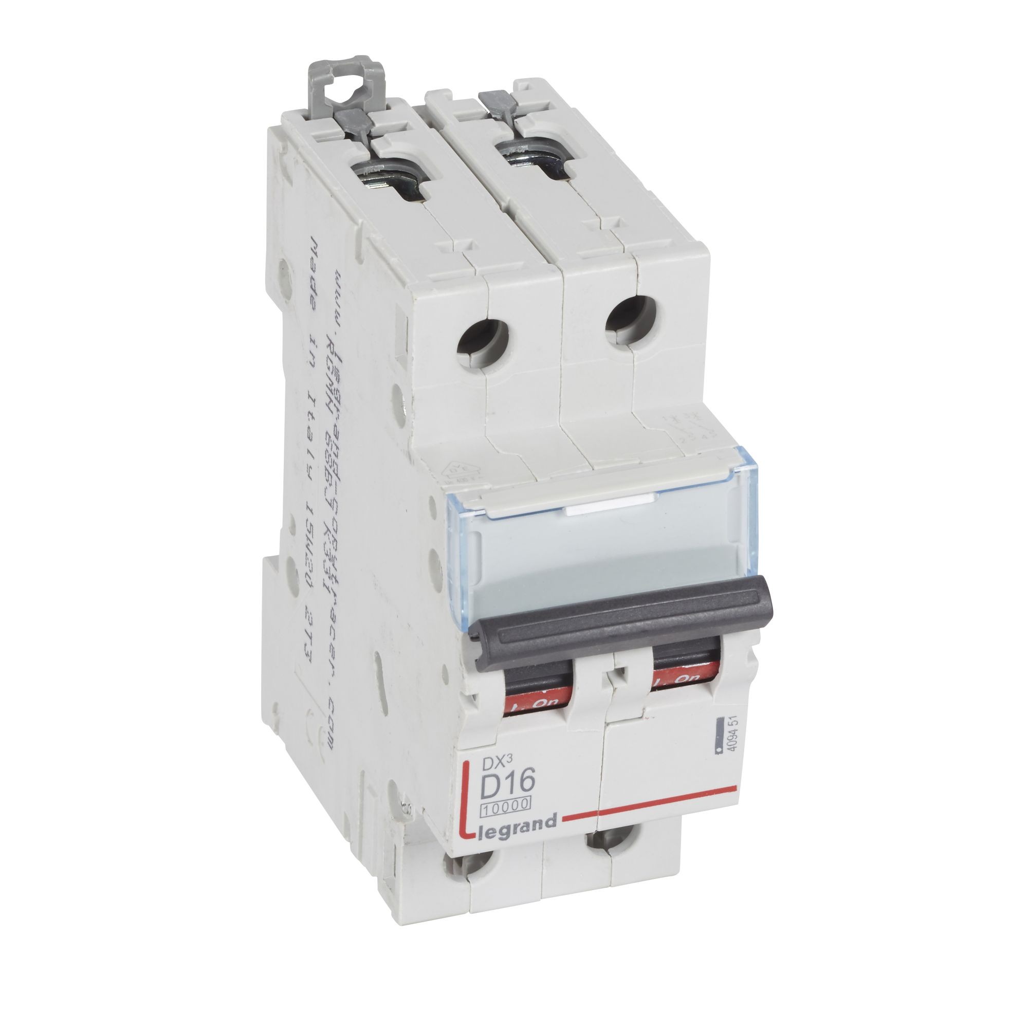 Jistič dvoupolový LEGRAND 409451 DX3 2P D16 10000A/16KA
