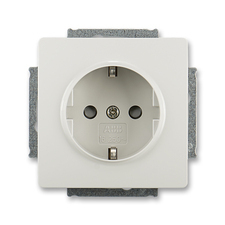 ABB 5518G-A03459 S1 Jiné systémy zásuvek Zásuvka jednonásobná s ochr. kontakty (podle DIN), s clonka