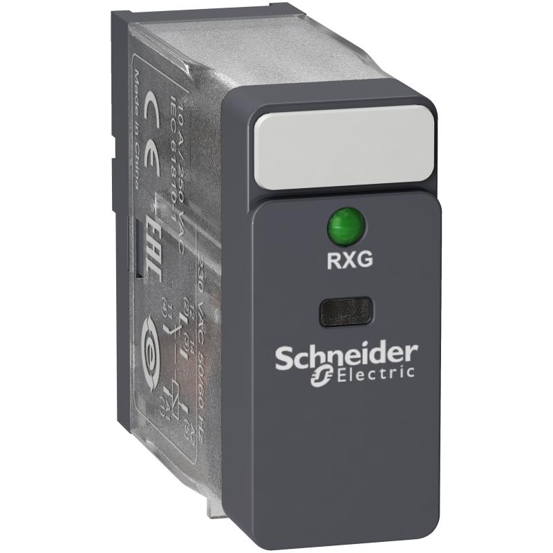 SCHN RXG13B7 Relé Zelio RXG, 1 C/O , 10 A, 24 V AC, LED