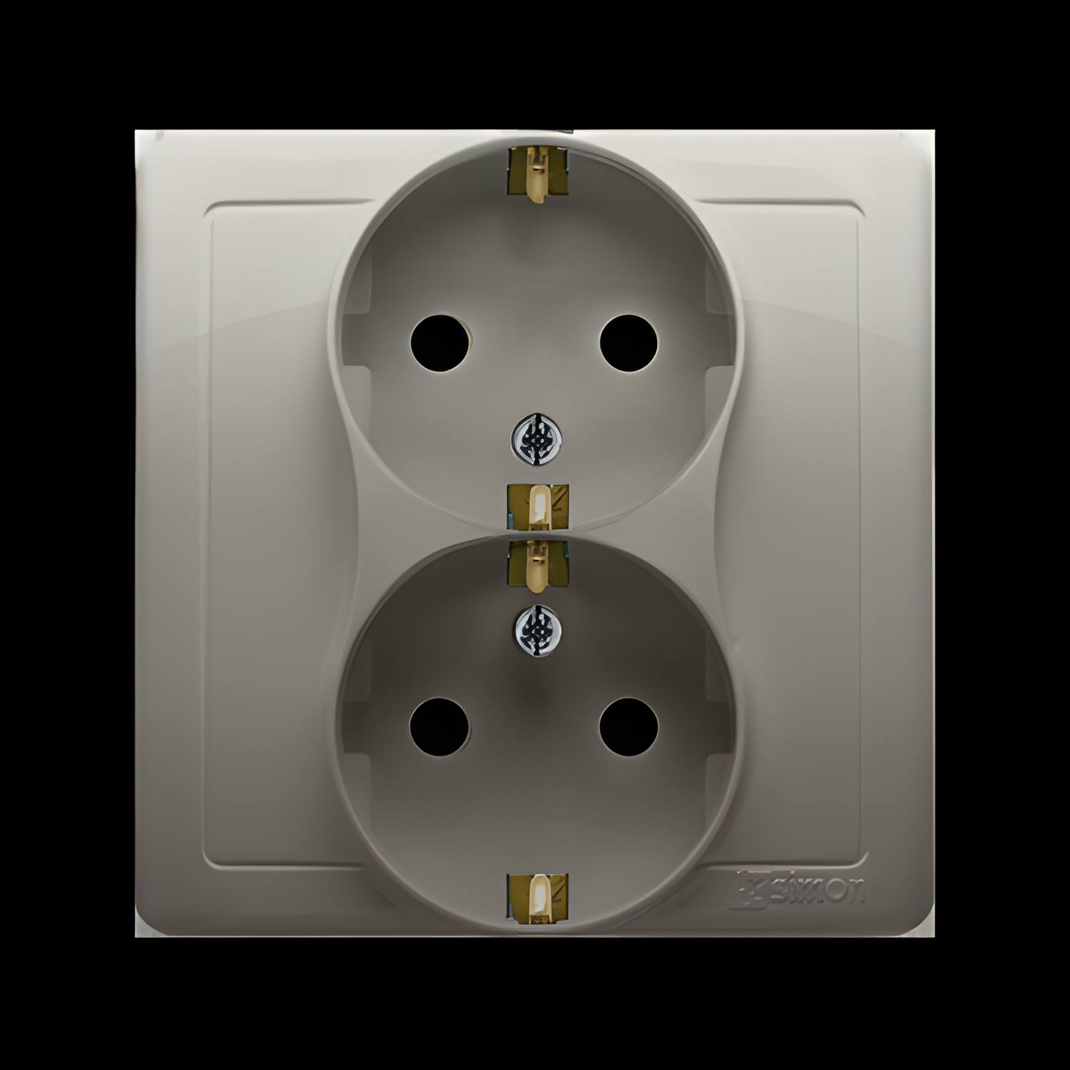 Zásuvka Schuko SIMON BASIC BGSZ2Z/29, 2 nás., cl., 16A/250V~, šr. sv., saténová