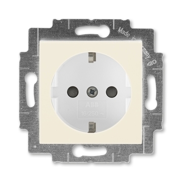 ABB 5520H-A03457 17 Jiné systémy zásuvek Zásuvka jednonásobná s ochrannými kontakty (podle DIN), s c