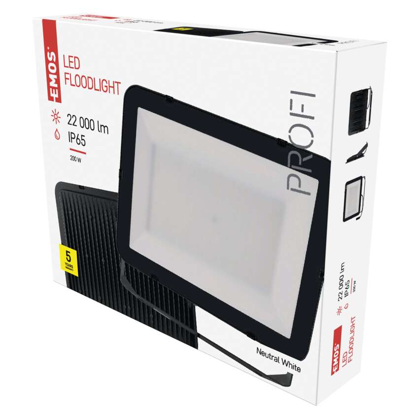 Emos lighting LED reflektor INOVO 200W, antracit,  neutrální bílá 1531242672