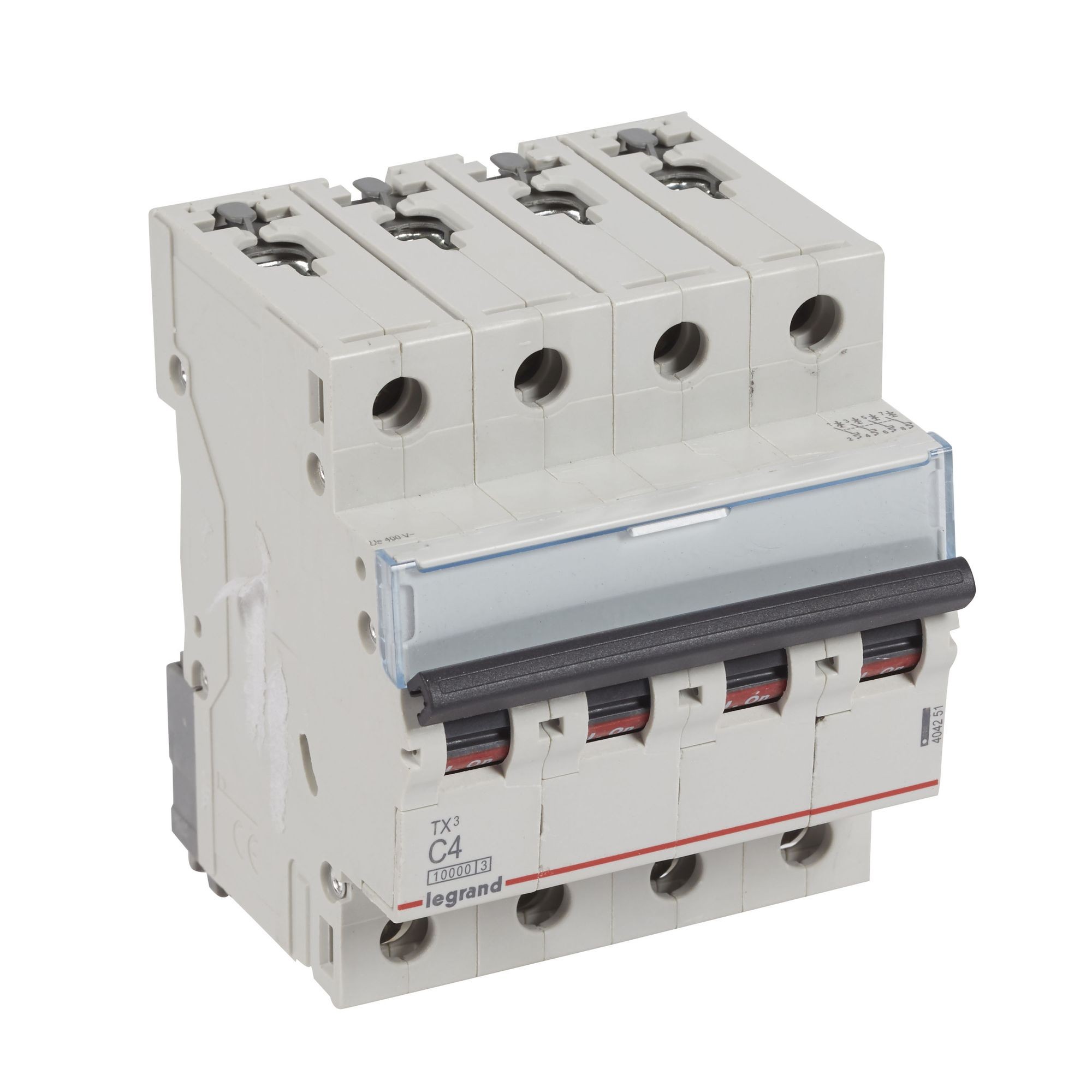 Jistič čtyřpolový LEGRAND 404251 TX3 4P C4 10000A