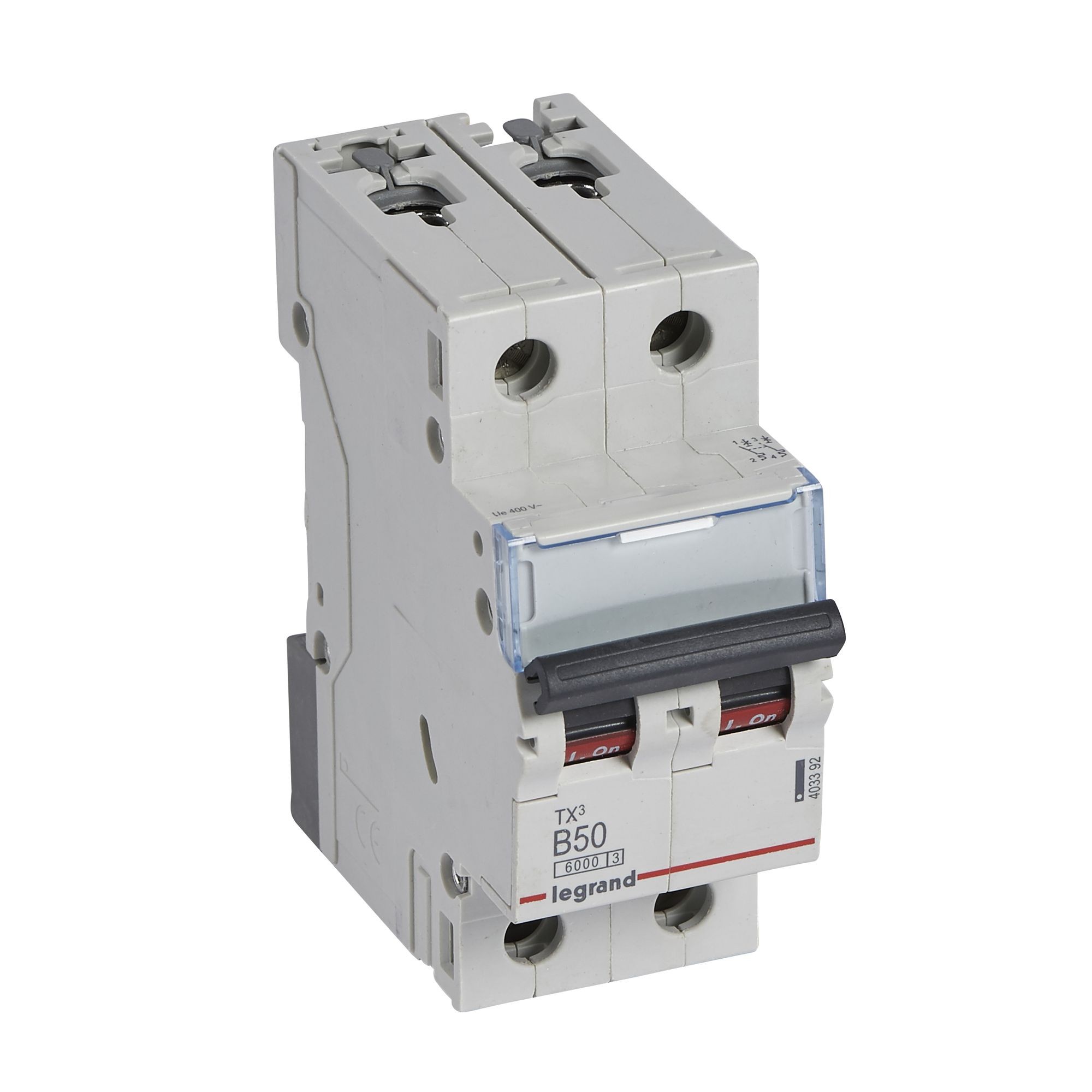 Jistič dvoupolový LEGRAND 403392 TX3 2P B50 6000A