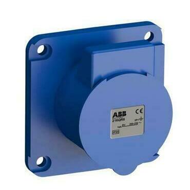 ABB 2CMA102289R1000 Průmyslové vidlice a z. Zásuvka vestavná bezšroubová 16A - 3p., IP44, 6 h
