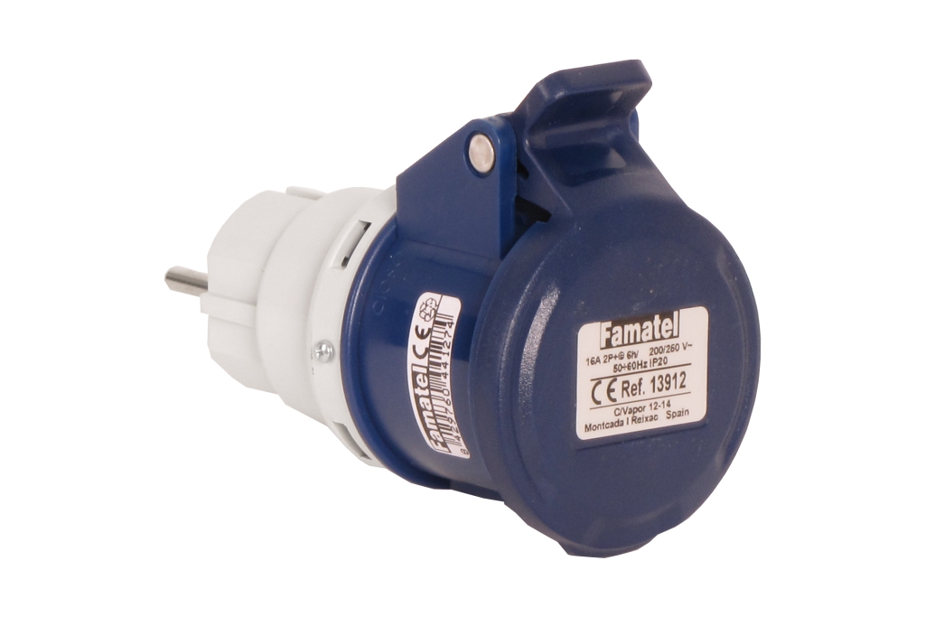 FAM Adaptér 13912 IP40/230V/16A - domovní vidlice / CEE zásuvka