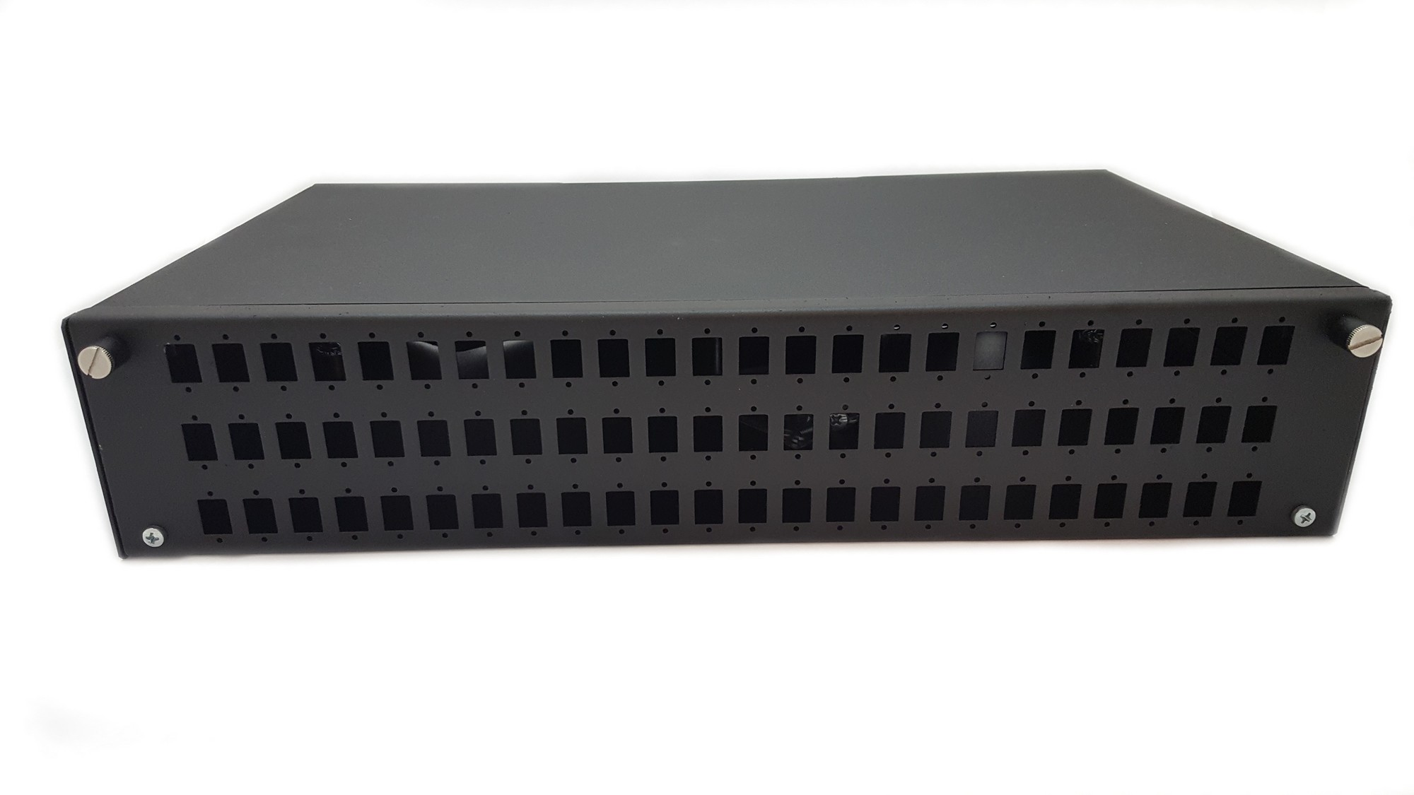 Vana optická MAFIA VO72SC2C, 19", 2U, výsuvná 72x SC Simplex/LC Duplex/E2000, černá