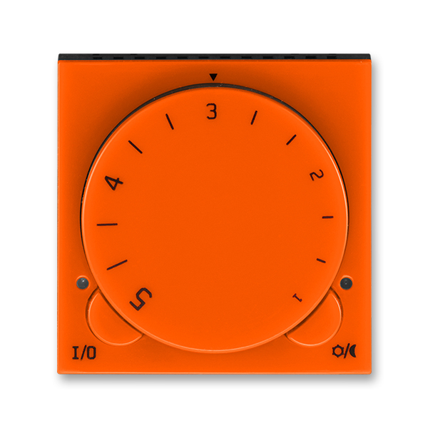 Termostat univerz. ABB LEVIT 3292H-A10101 66, , oranžová/kouř. černá, s ot. nast. Teploty