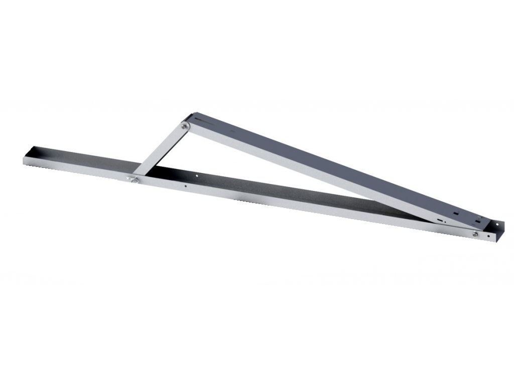 Konstrukce JIH 15° s prodloužením pro panel šířky 100-107 cm bez patek/bez gum