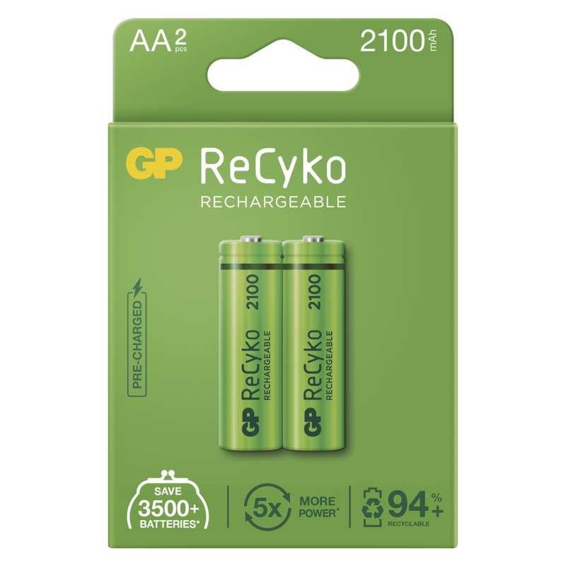 Baterie nabíjecí GP ReCyko B2121 2100 AA (HR6) 2PP
