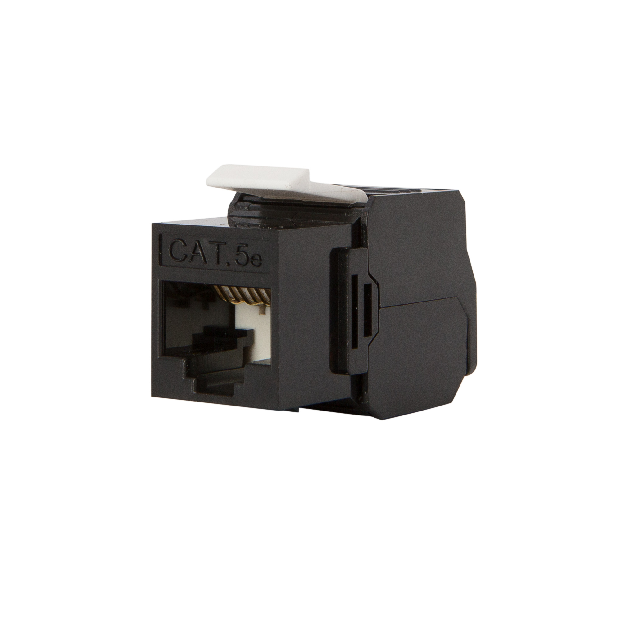 Keystone datový WIREX WKE-5-U-TL-BL, CAT5E, UTP, RJ45, černá, samořezný