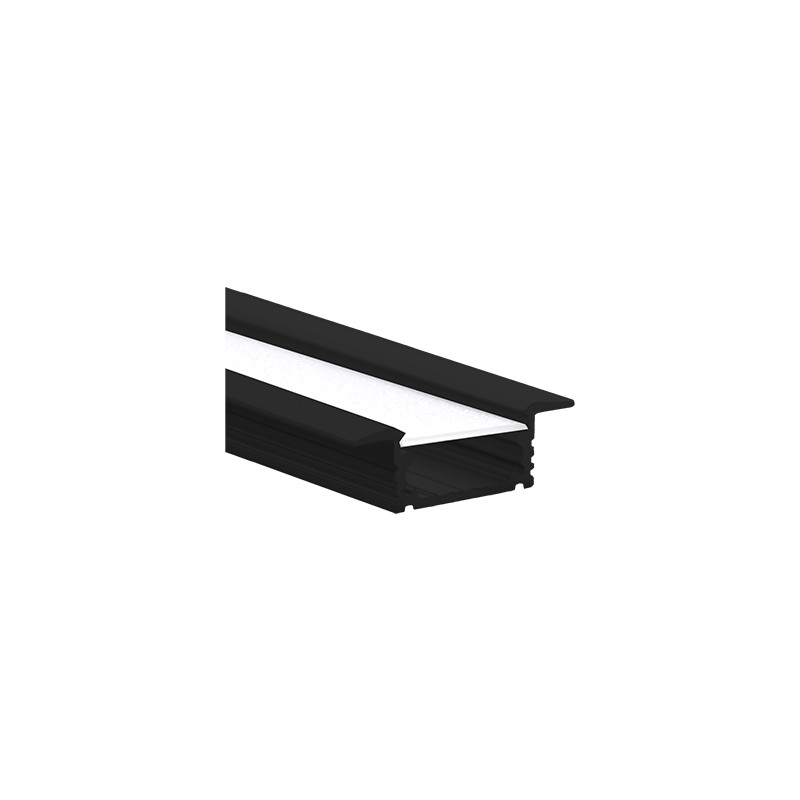 Hliníkový profil pro LED pásek LED-POL Profil Uni IN Black 1M