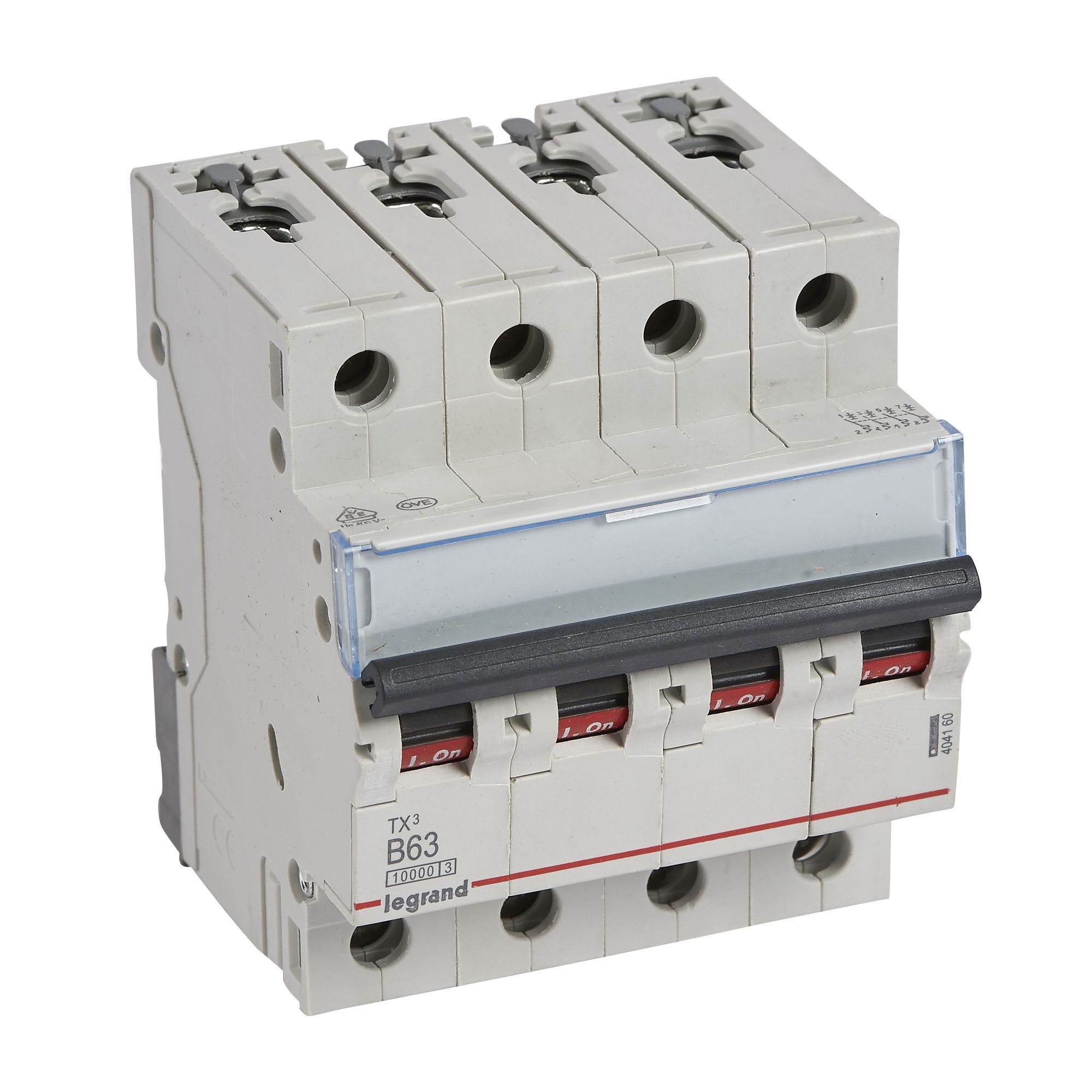 Jistič čtyřpolový LEGRAND 404160 TX3 4P B63 10000A