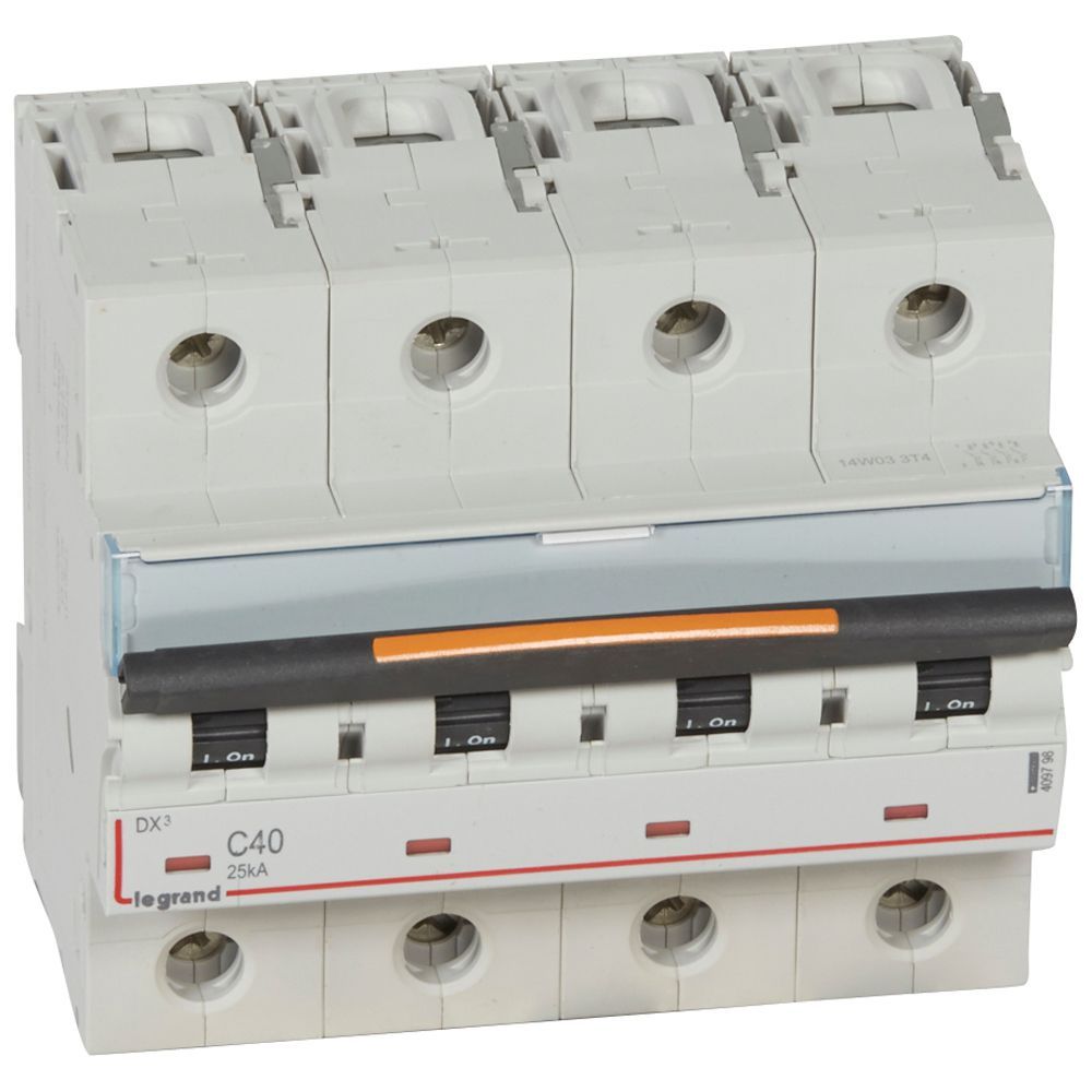 Jistič čtyřpolový LEGRAND 409798 DX3 4P C40 25KA