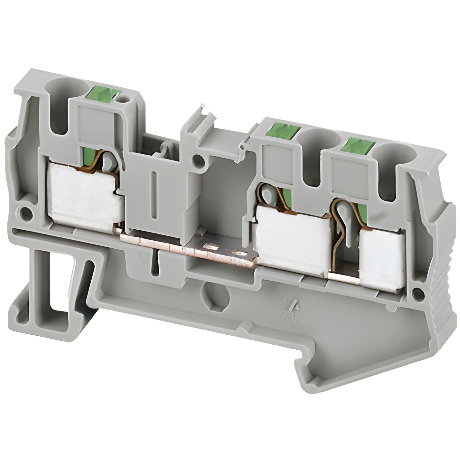 SCHN NSYTRP43 Push-in svorka, 3 body, 4mm2, šedá (obj. mn. 50ks)