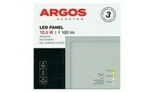 Argos LED panel přisazený, čtverec 12,5W 1100LM IP20 CCT - Bílá