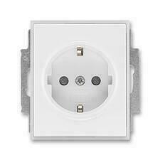 ABB 5518E-A03459 01 Jiné systémy zásuvek Zásuvka jednonásobná s ochr. kontakty (podle DIN), s clonka