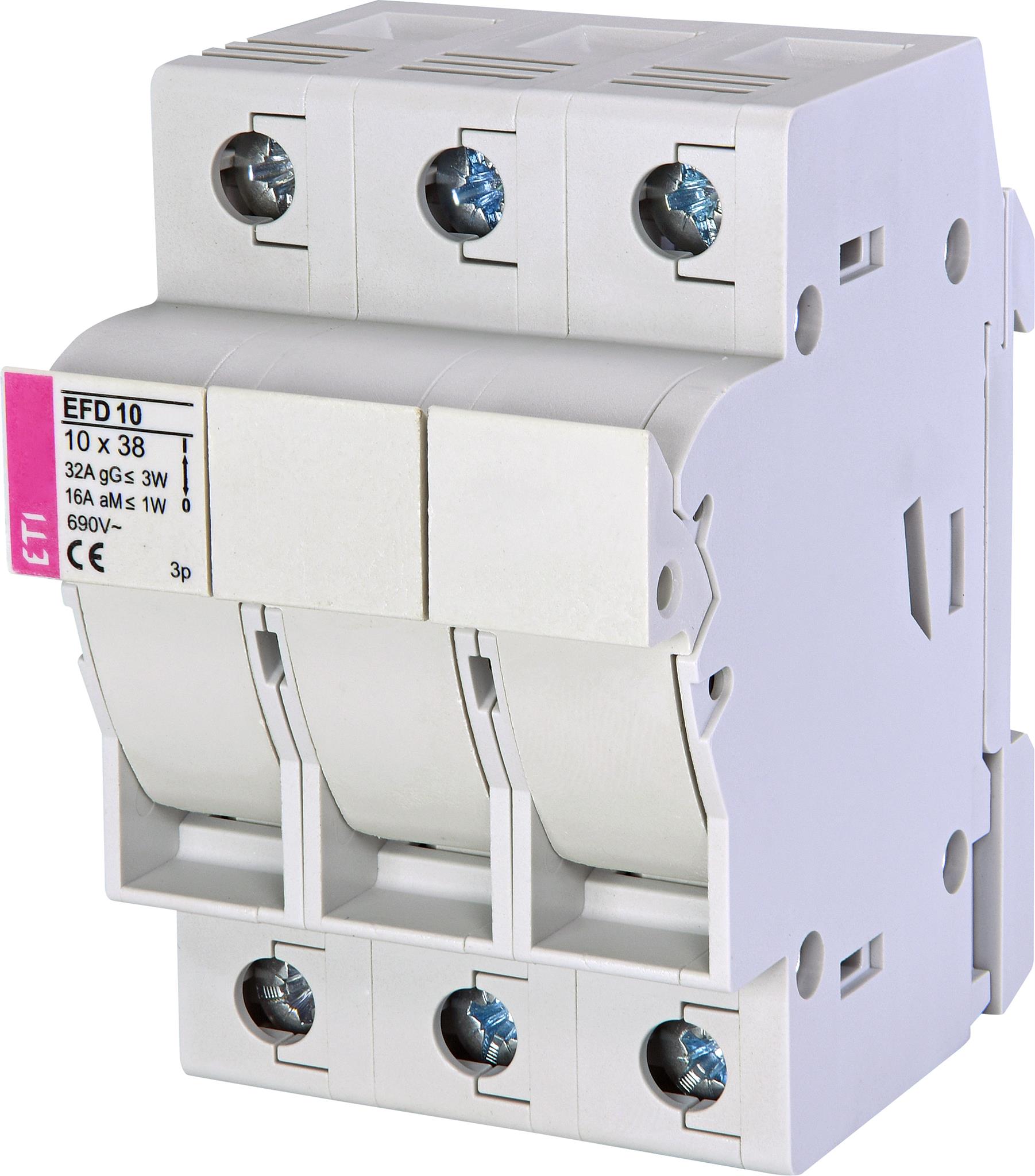 ETI 002540304 pojistkový odpínač, EFD 10 3p AD