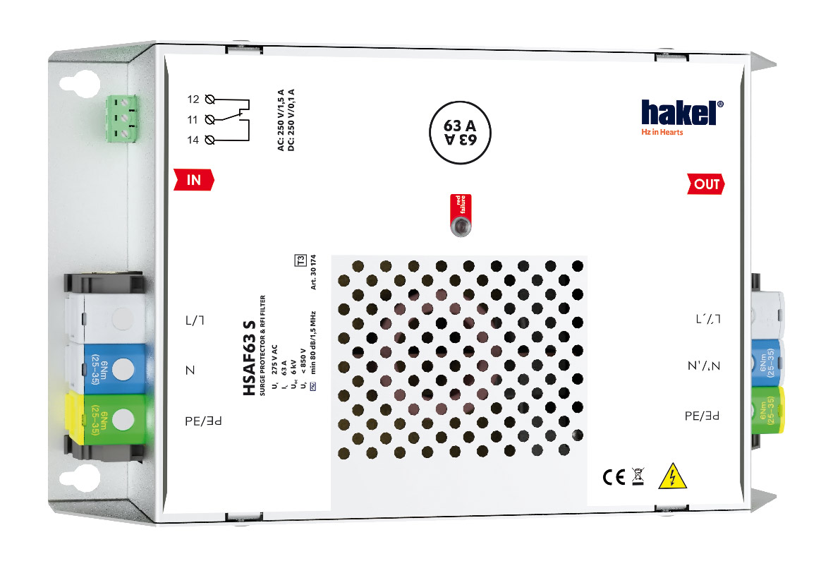 HAKEL 30174 HSAF63 S SPD typ 3 s VF filtrem