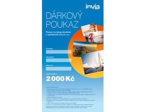 Dárkový poukaz INVIA v hodnotě 2 000 Kč