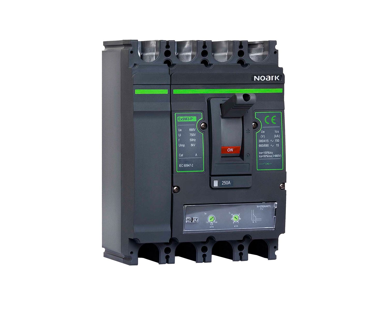 Odpínač DC NOARK 112800 Ex9M1SD DC 4P EU velikost M1, In=160A, 4-pole