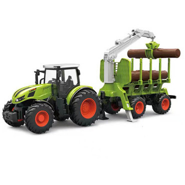 Traktor s přívěsem na dřevo 1 : 24