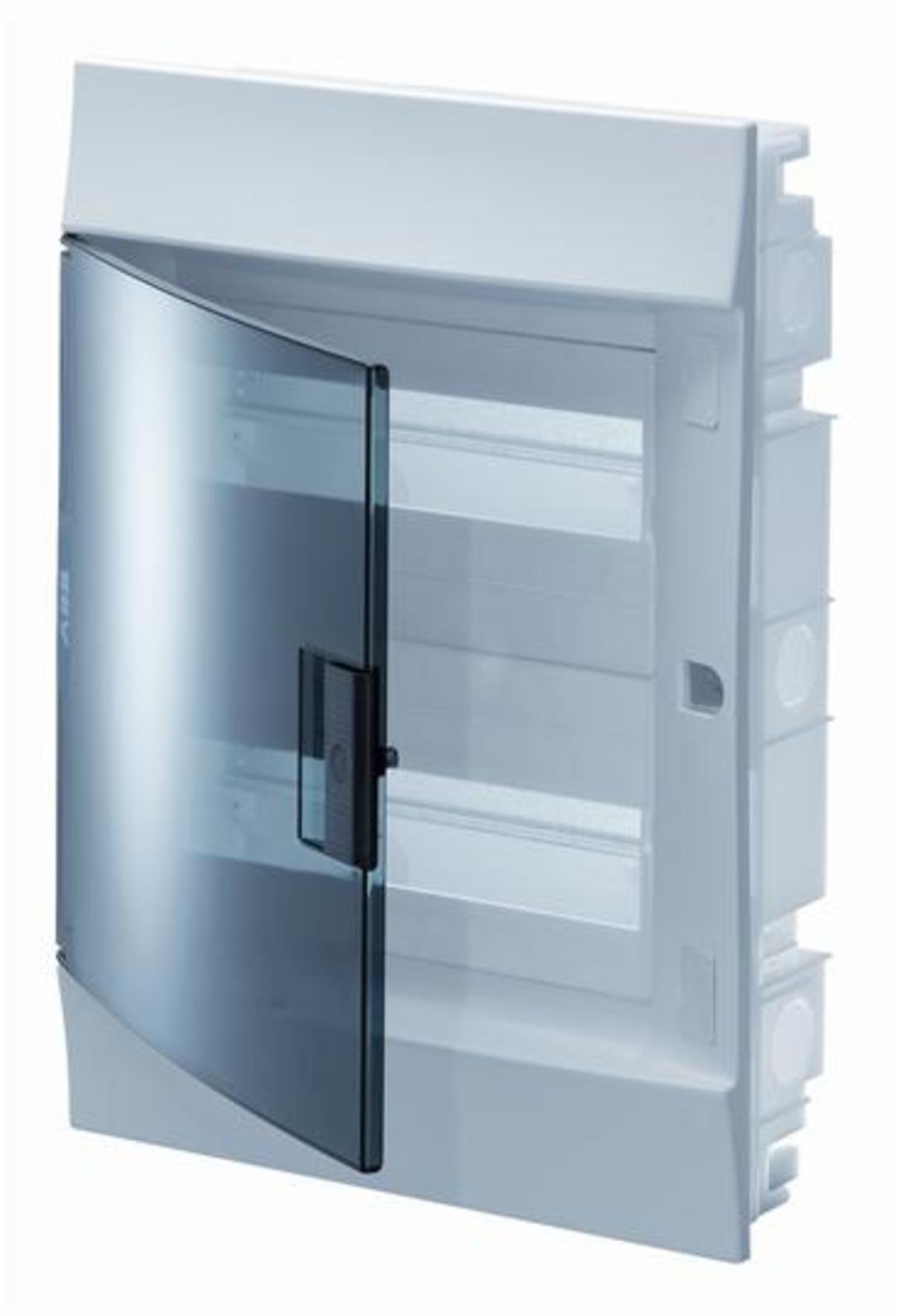 Rozvodnice zápustná ABB 1SLM004101A1206, IP41/36M, průhledná dvířka