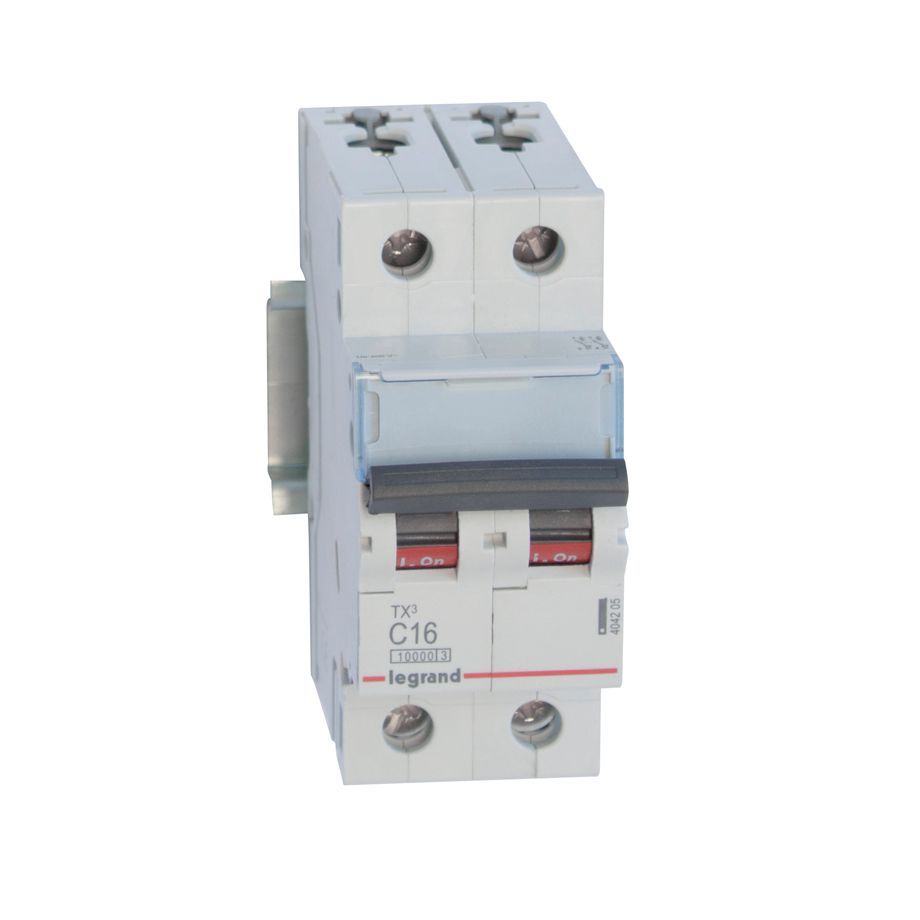 Jistič dvoupolový LEGRAND 404205 TX3 2P C16 10000A