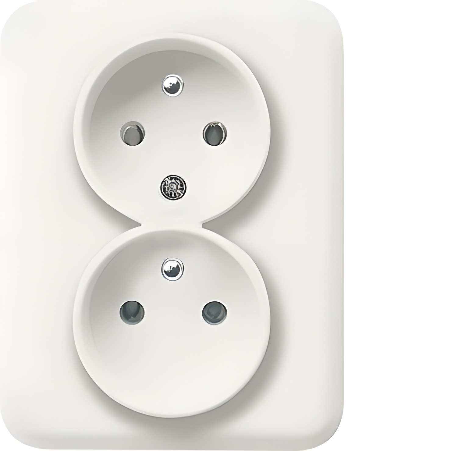 Zásuvka dvojnásobná HAGER LUMINA WL1270m 16A, 250V, bílá