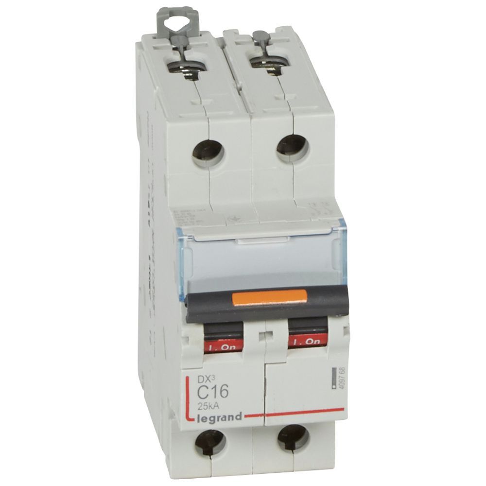 Jistič dvoupolový LEGRAND 409768 DX3 2P C16 25KA