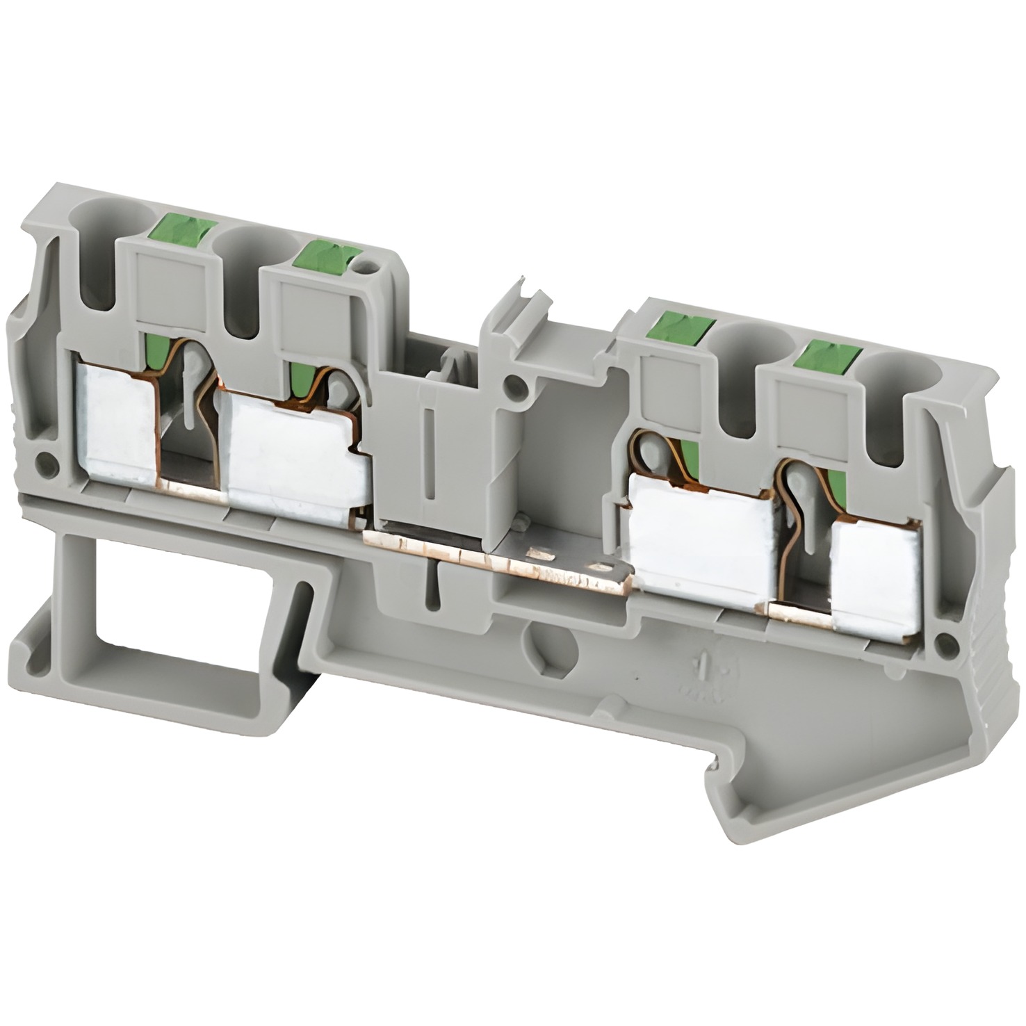 SCHN NSYTRP44 Push-in svorka, 4 body, 4mm2, šedá (obj. mn. 50ks)